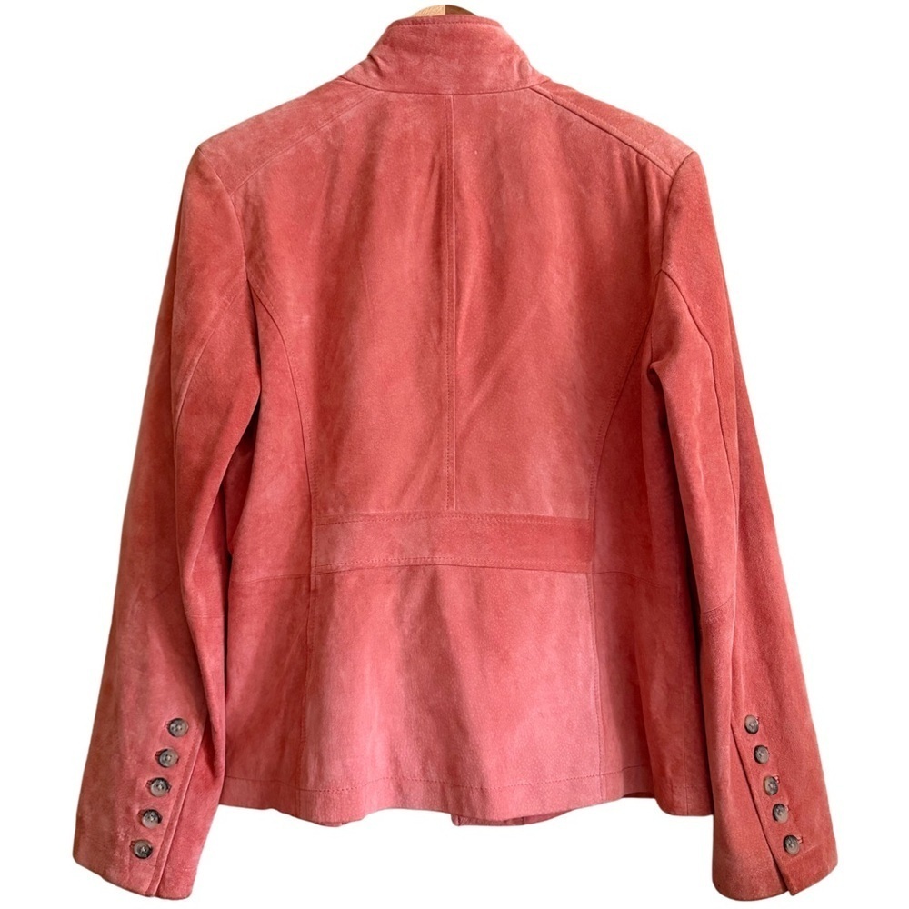 MARSHALL FIELDS Genuine Leather Suede Bikercore Cowgirl Casual Moto Jacket Sz 10 - Picture 6 of 11